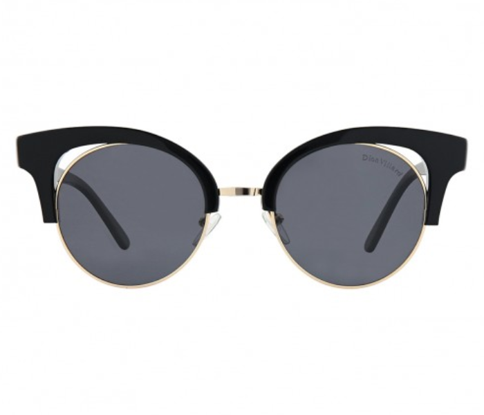 Dion Villard DVSGL1914B Brow Line Shape Sunglasses for Women - Black 1 in UAE