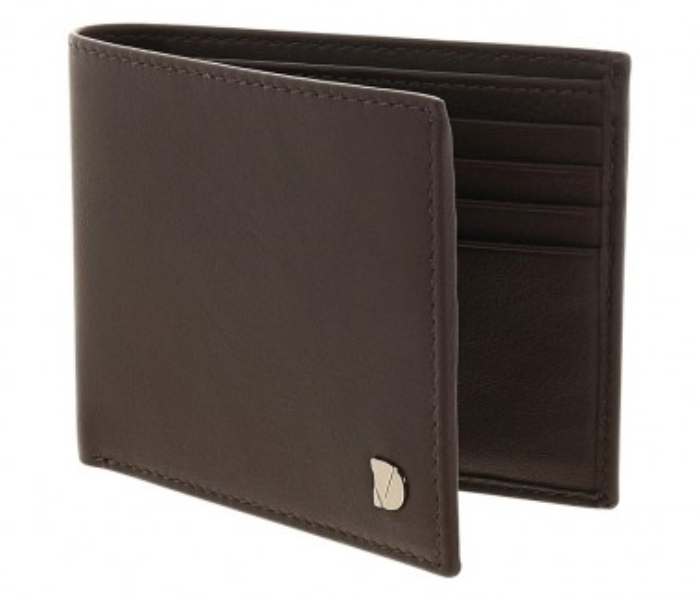 Dion Villard DVL1932BR Bi-fold Leather Wallet for Men - Brown 2 in UAE