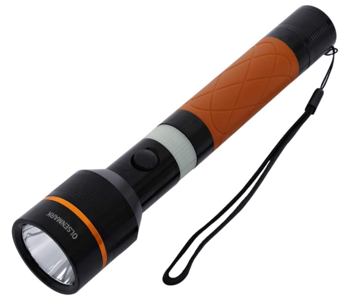 Olsenmark OMFL2658 Rechargeable LED Flashlight - Brown and Black 1 in UAE