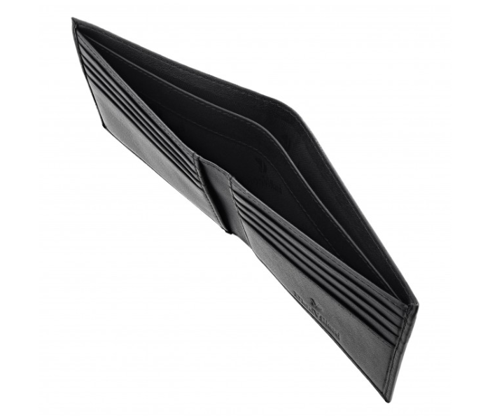Dion Villard DVL1922B Bifold Leather Wallet for Men - Black 3 in UAE