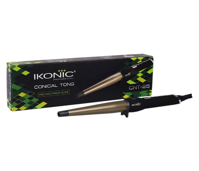 Ikonic CNT25 Conical Tong - Black 2 in UAE