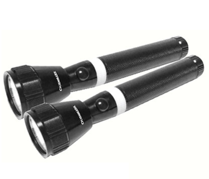 Olsenmark OMFL2674 2 in 1 Rechargeable LED Flashlight - Black 1 in UAE