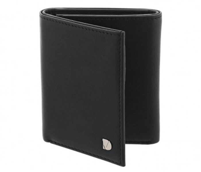 Dion Villard DVL1924B Tri-fold Leather Wallet for Men - Black 1 in UAE