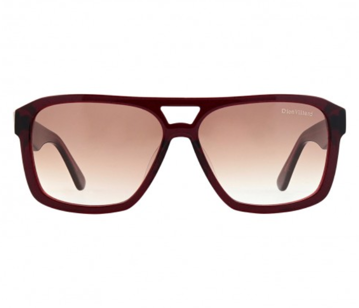 Dion Villard DVSG19040M Over Sized Sunglasses for Men - Maroon 1 in UAE