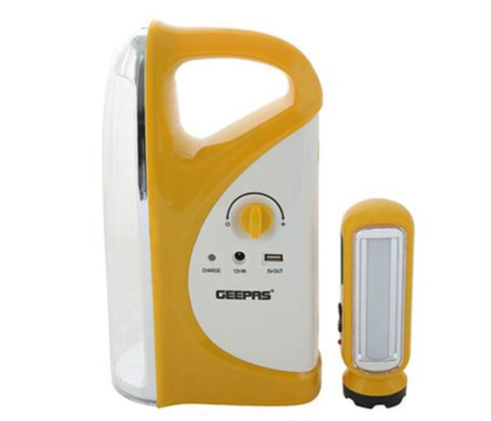 Geepas GEFL4664 18W Rechargeable LED Lantern with Torch - Yellow 2 in UAE