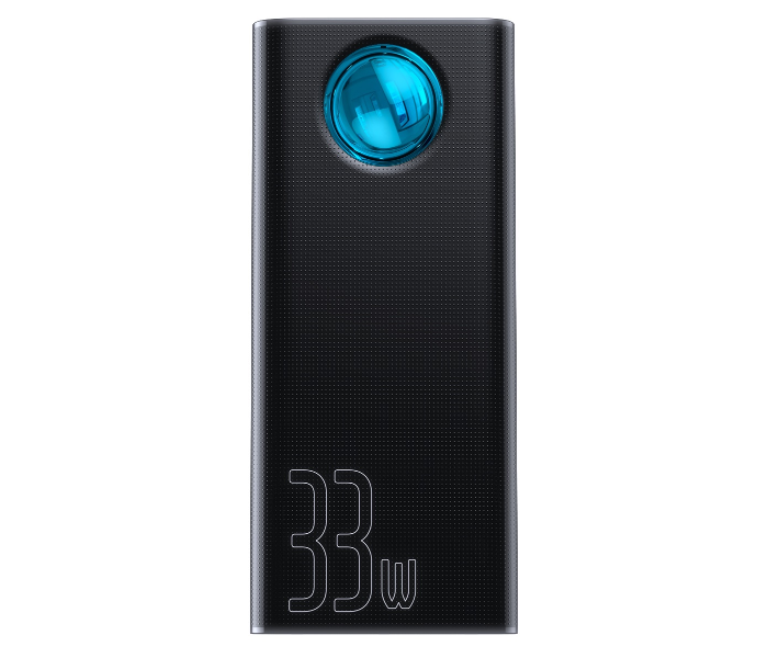 Baseus PPLG-01 Amblight 33W 30000mAh Quick Charge Digital Display Power Bank with 4XUSB Black 1 in UAE