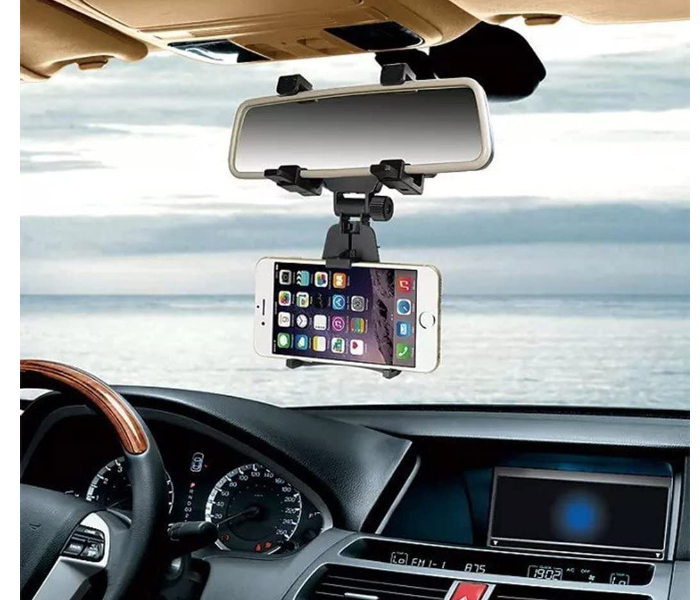 Generics CRM01 Car Rearview Mirror Hanging Holder Mount Stand Cradle Universal 360 Degrees Auto Bracket Holder 2 in UAE