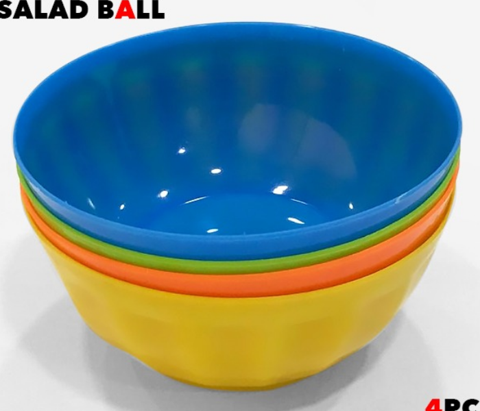 EN4333 Plastic 4 Pieces Salad Bowl 2 in UAE