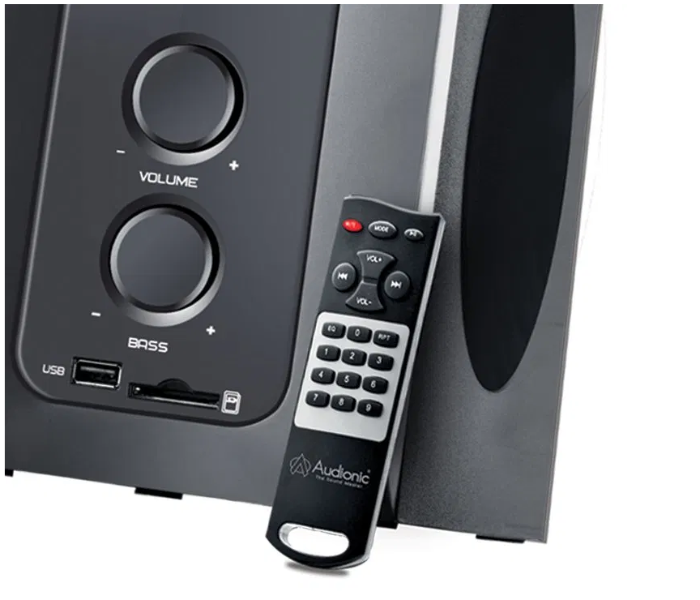 Audionic AD3500PLUS 2.1 Channel Double Knob Speaker - Black 3 in UAE