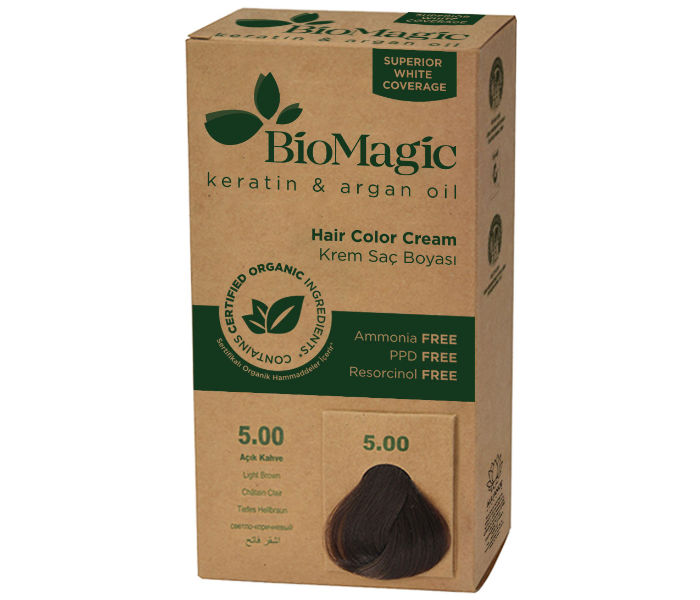 BioMagic 5.00 Hair Color Cream Light Brown 1 in OMAN