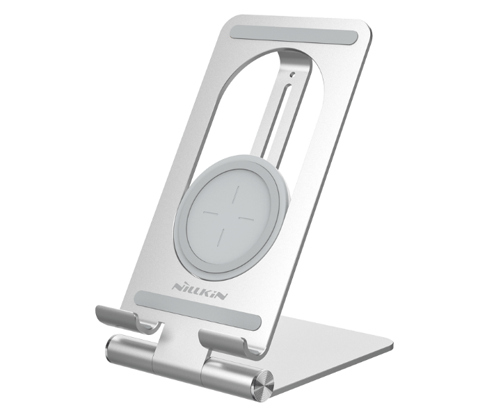 Nillkin NKT01 PowerHold Tablet Wireless Charging Stand - Silver 2 in UAE