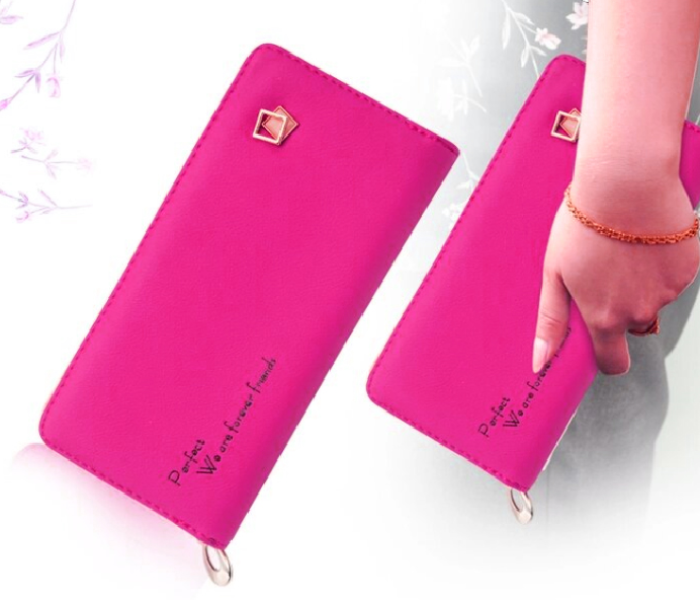 Womens Fashion Leather Wallet BH4211 - Pink 1 in UAE