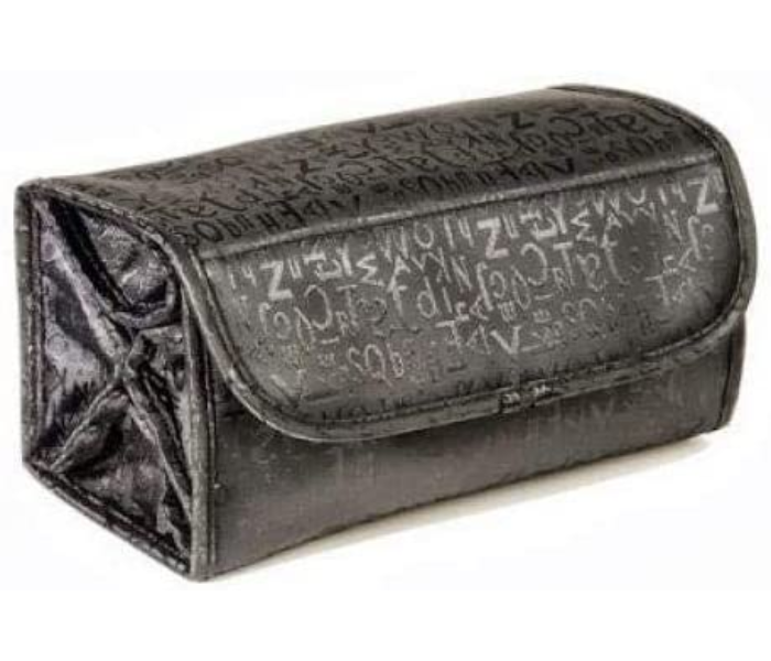 Roll on Go Makeup Bag Transparent Roll-Up Design - Black 1 in UAE