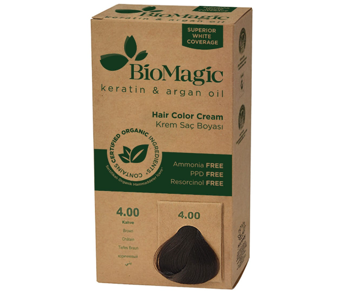 BioMagic 4.00 Hair Color Cream Brown 1 in OMAN