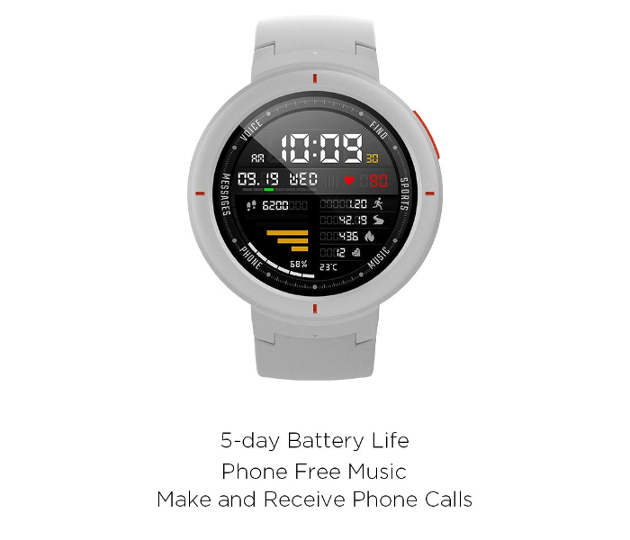 Amazfit Verge Smart Watch - White 2 in UAE