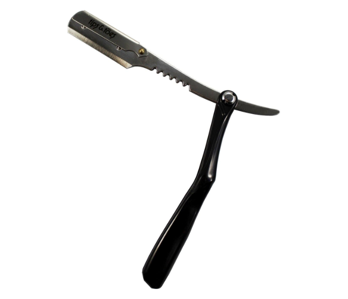 Tips - Toes TT758S Stylish Cut Professional Straight Edge Barber Razor Black 2 in UAE