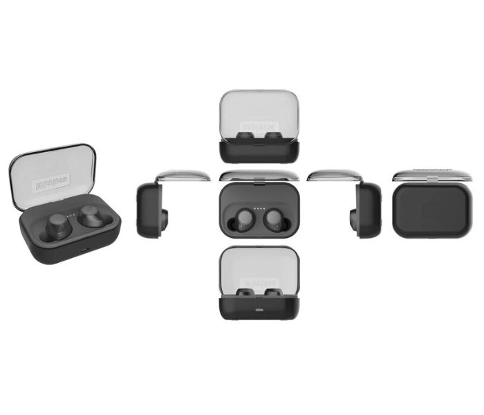 T G H1 TWS True Bluetooth Earphone Stereo Bass Wireless Earbuds Sport Headphone IPX5 Waterproof Touch Earbuds With Charging Case Black 4 in UAE