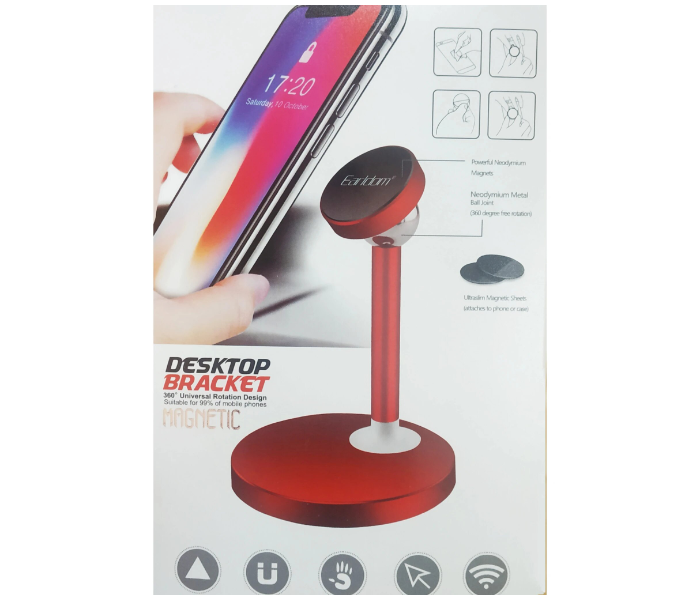  ET-EH28 Earldom 360 Degree Magnetic Desktop Bracket - Maroon 1 in UAE