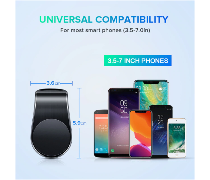 Generic MCH01 Metal Magnetic Car Phone Holder for Smartphones 4 in UAE