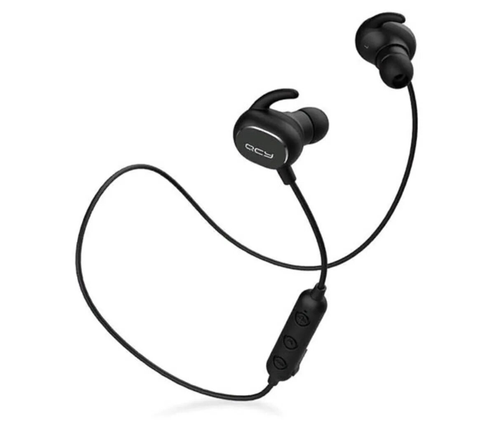 QCY QY19 Wireless Bluetooth In-Ear Stereo Sport Sweat proof In-Ear Stereo Earbuds Headphone With Mic - Black 1 in UAE