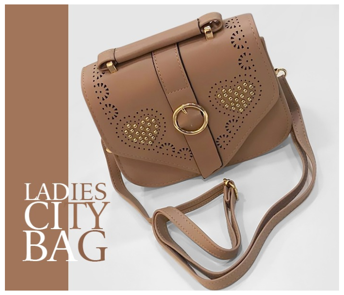 Victoria Mini City Design Beautiful Sling Bag for Women - Brown 1 in OMAN