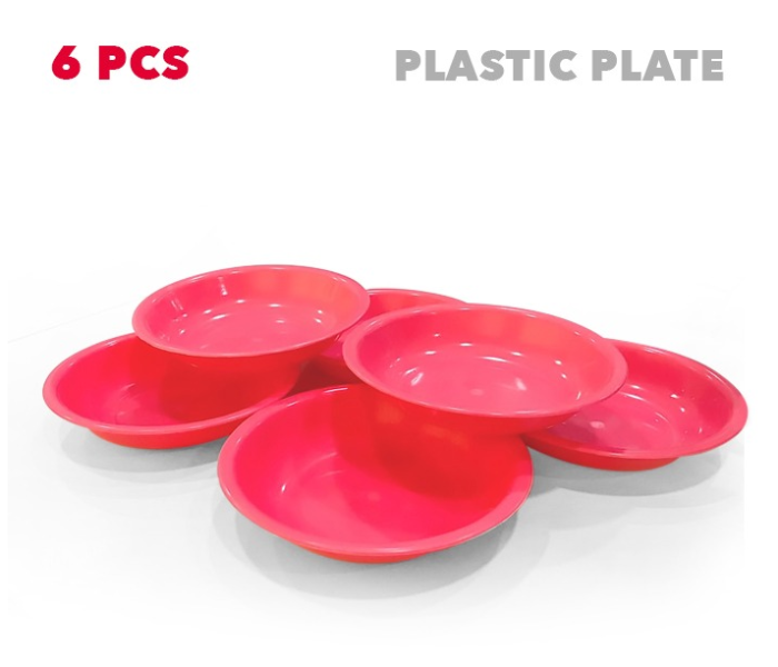 EN4326 6 Pieces Multi-Purpose Plastic Plate 1 in UAE