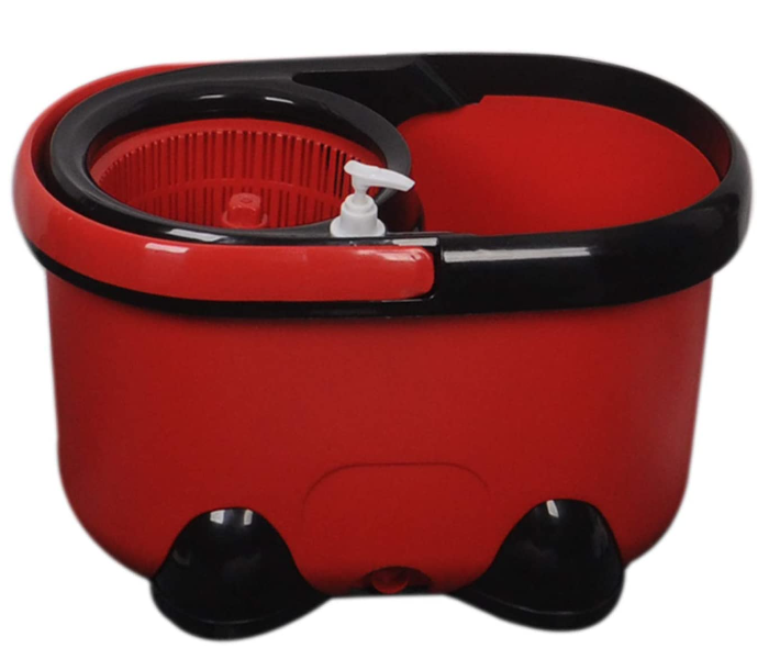Home Pro 2472 Spin Mop Full Set Includes One Bucket One Pole And Two Mop Heads Red 2 in UAE