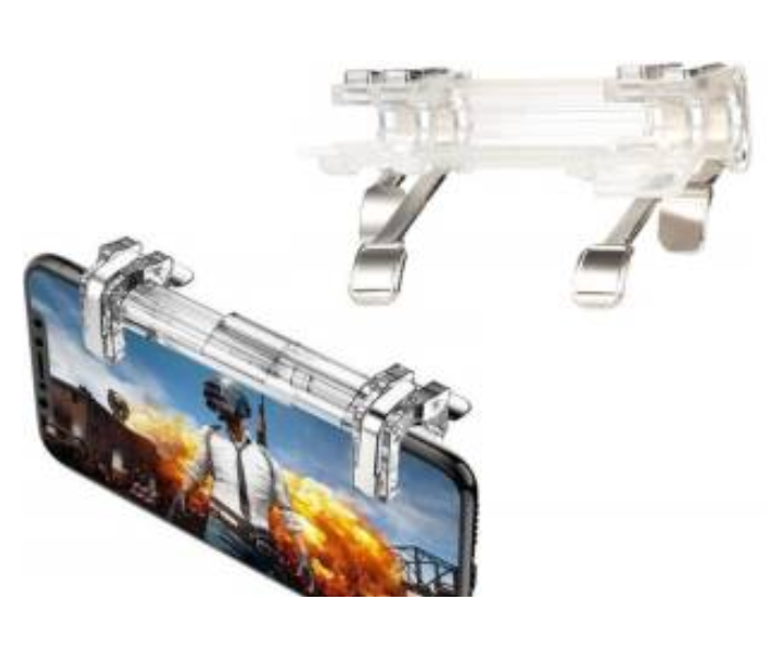 Rock Premium PubG Quality Transparent Quick Shooting Game Controller Accessory Kit for Android and iOS - Transparent 2 in UAE