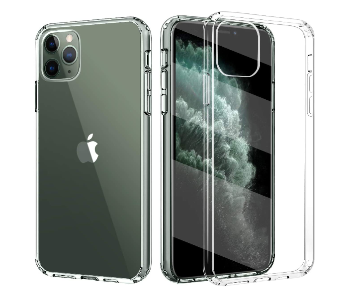 Generic MB Hybrid PC Hard Panel TPU Bumper Anti-Scratch Shockproof 6.5 inch Slim Cover For iPhone 11 Pro Max - Transparent 1 in UAE