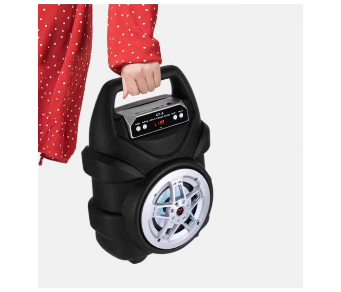 JHW Hi-Fi Portable Super Bass Wireless Bluetooth Speaker with Micro SD, TF and USB Flash Drive Support CS-16 - Black 3 in UAE