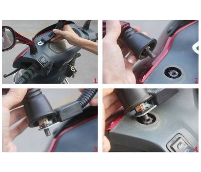 GPS M3 Mobile Holder for Motorcycles - Black 3 in UAE