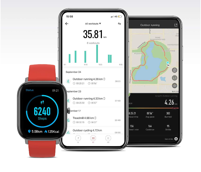 Amazfit GTS Smart Watch - Orange 5 in UAE
