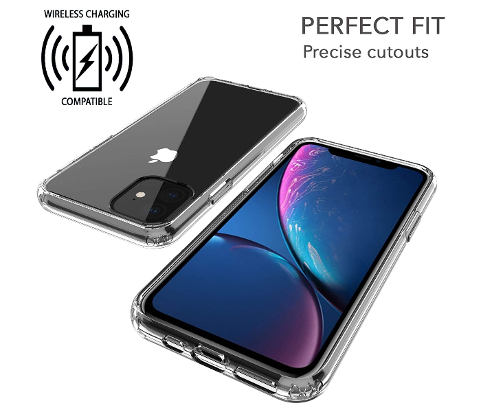 Generic MB Hybrid PC Hard Panel TPU Bumper Anti-Scratch Shockproof 6.1 inch Slim Cover For iPhone 11 - Transparent 5 in UAE