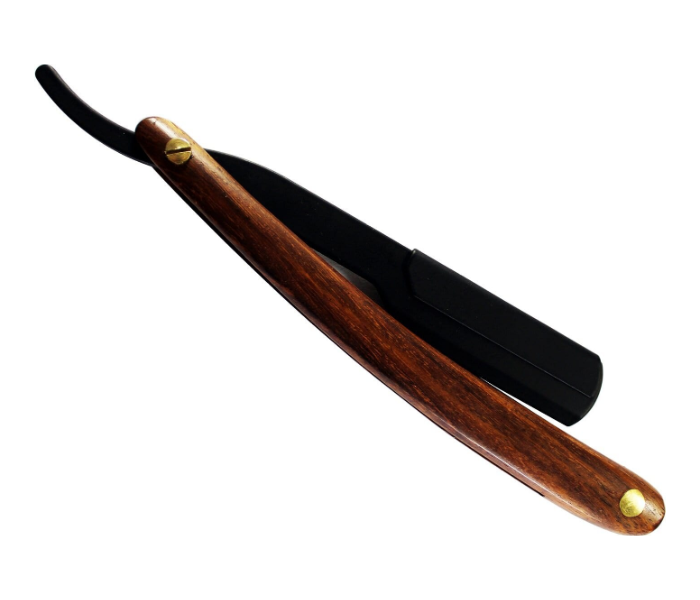 Tips - Toes TT757 Professional Straight Edge Razor Black and Brown 3 in UAE