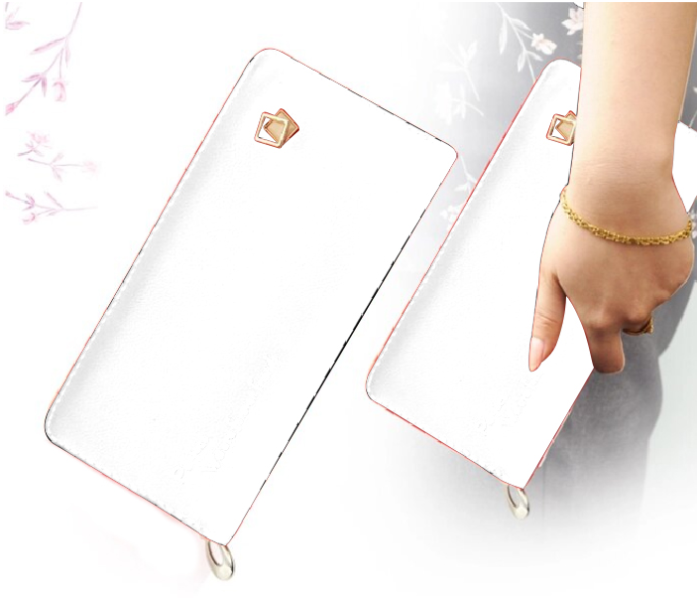 Womens Fashion Leather Wallet BH4456 - White 1 in UAE