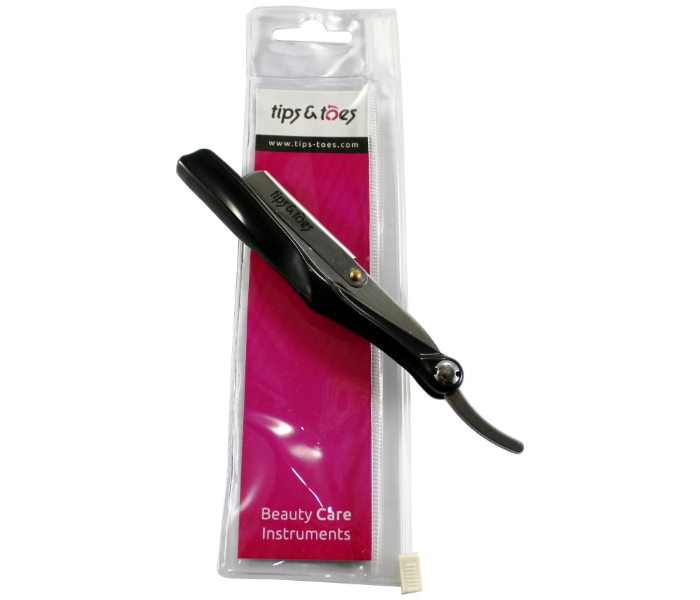 Tips - Toes TT758 Professional Straight Edge Stylish Folding Handle Barber Razor 3 in UAE