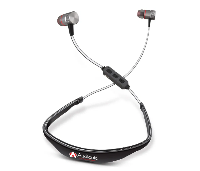 Audionic A750 Wireless Bluetooth Neckband - Black 1 in UAE