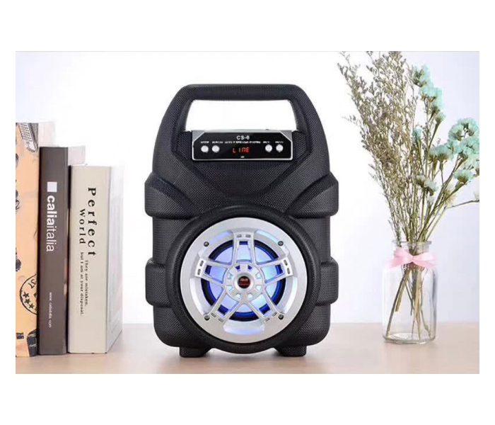 JHW Hi-Fi Portable Super Bass Wireless Bluetooth Speaker with Micro SD, TF and USB Flash Drive Support CS-16 - Black 2 in UAE
