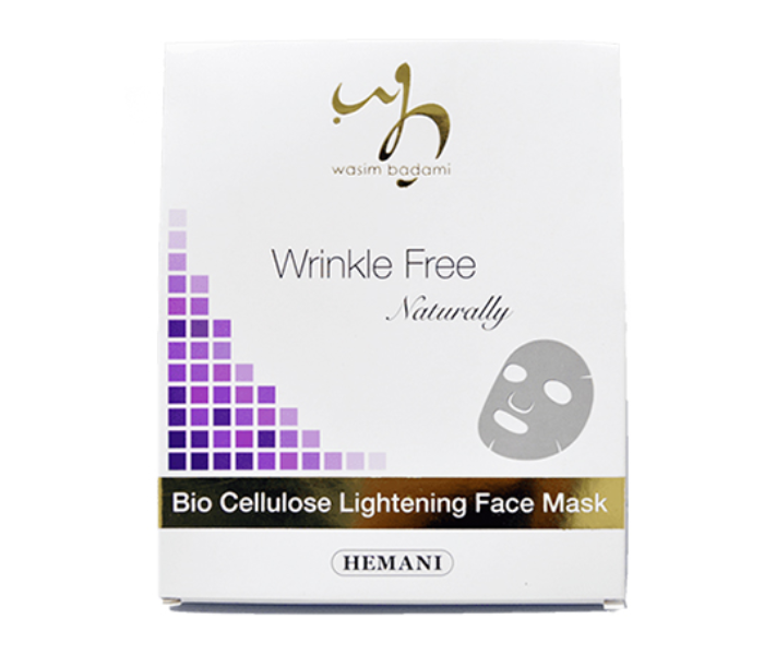 WB By Hemani Wrinkle Free Naturally Bio Cellulose Lightening Face Mask 1 in UAE