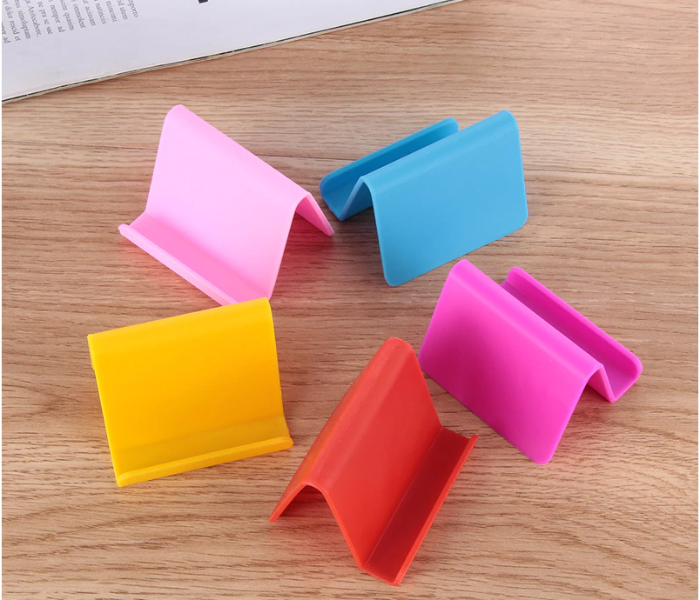 Generic MB Universal Adjustable Mobile Phone Holder Plastic Desktop Phone Stand - Yellow 2 in UAE