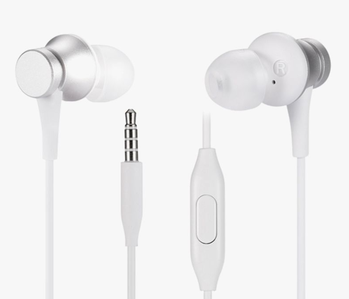 MI EARPHONES BASIC WITH MIC - SILVER 1 in OMAN