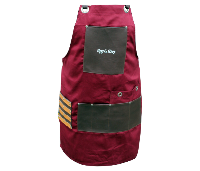 Tips - Toes TT751 Barber PU Leather Aprons Maroon 4 in UAE