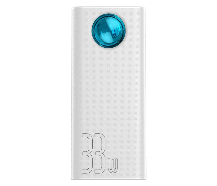 Baseus PPLG-02 33W 30000mAh Amblight Quick Charge Digital Display Power Bank with 4XUSB White 1 in UAE