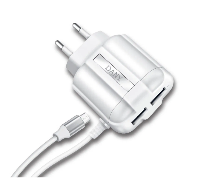Audionic H85 Dual Port Home Charger - White 1 in UAE