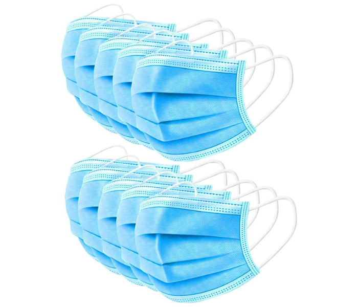 Generics 100 PCS 3-Ply Breathable and Comfortable Filter Safety Disposable Face Masks For Home and Office 2 in UAE