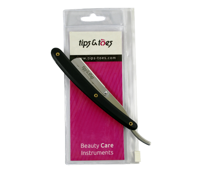 Tips - Toes TT730 Professional Straight Edge Barber Razor - Yellow and Black 5 in UAE