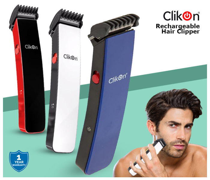 Clikon CK3216 Rechargeable Hair Clipper with Adjustable Comb - Assorted 1 in OMAN