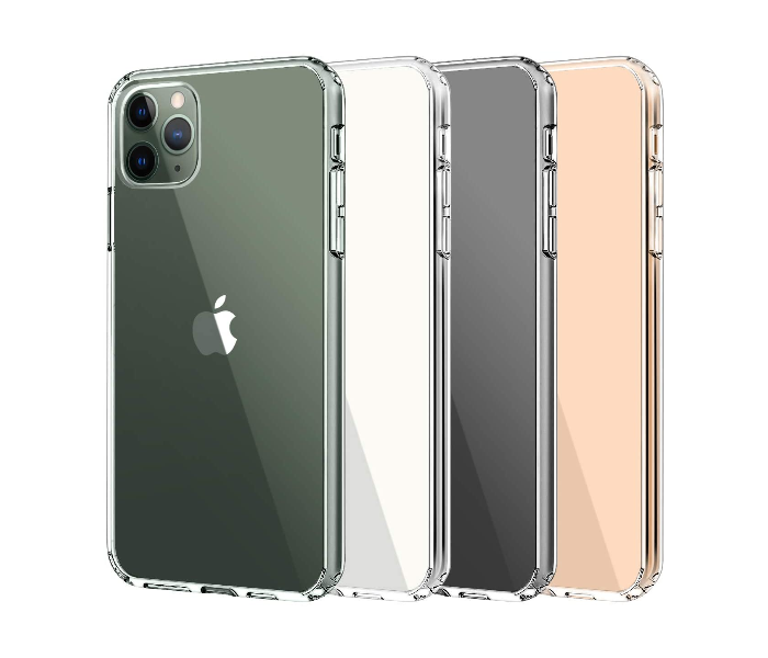 Generic MB Hybrid PC Hard Panel TPU Bumper Anti-Scratch Shockproof 5.7 inch Slim Cover For iPhone 11 Pro - Transparent 2 in UAE