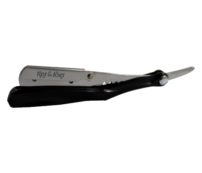 Tips - Toes TT758S Stylish Cut Professional Straight Edge Barber Razor Black 3 in UAE