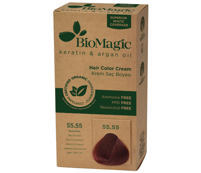 BioMagic 55.55 Hair Color Cream Dark Red 1 in OMAN